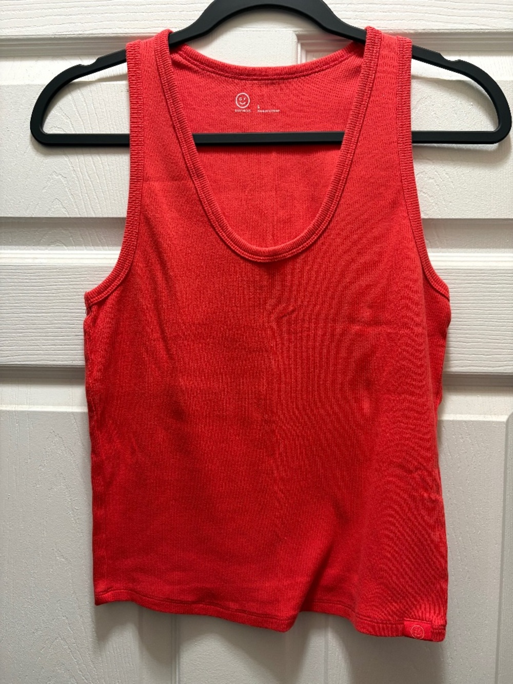 L Gilly Hicks Tank Tops / Watermelon Red color